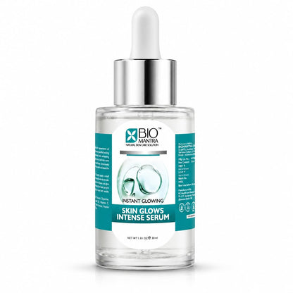 BIOMANTRA Face Serum For Glowing Skin - Skin Glow Face Serum With Vitamin C, Hyaluronic Acid & Vitamin B3 | Hydrating Brightening Serum For Pigmentation & Daily Skin Care 30ml