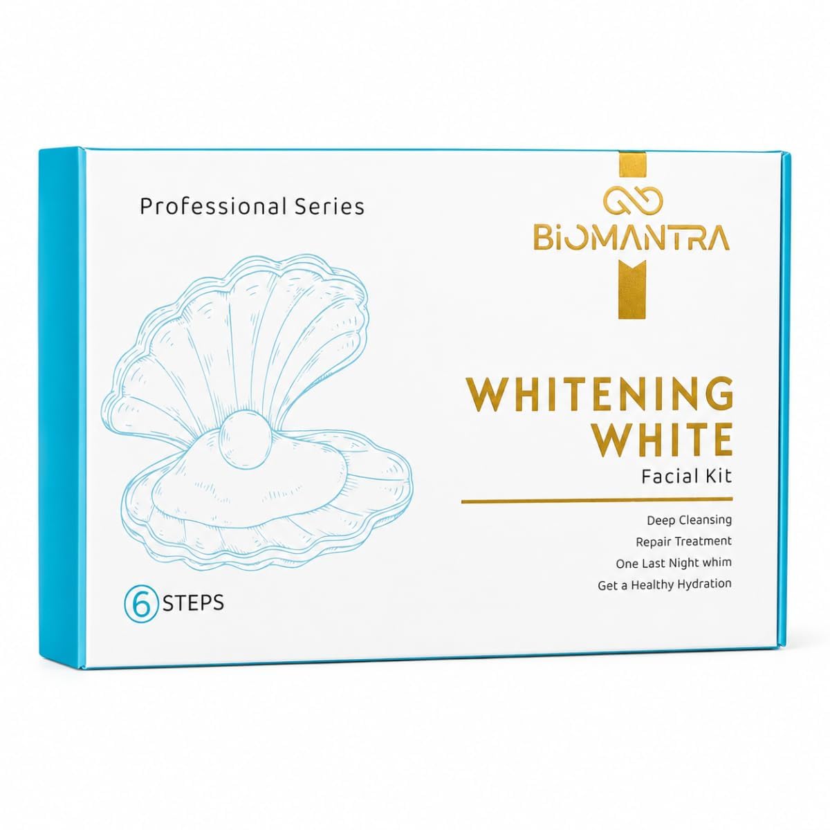 BIOMANTRA Facial Kit | 6 Step Mini Facial Kit for Glowing & Hydrated Skin | Cleanser, Scrub, Gel, Cream, Mask & Serum | Skincare Kit for Women | All Skin Types