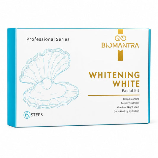 BIOMANTRA Facial Kit | 6 Step Mini Facial Kit for Glowing & Hydrated Skin | Cleanser, Scrub, Gel, Cream, Mask & Serum | Skincare Kit for Women | All Skin Types